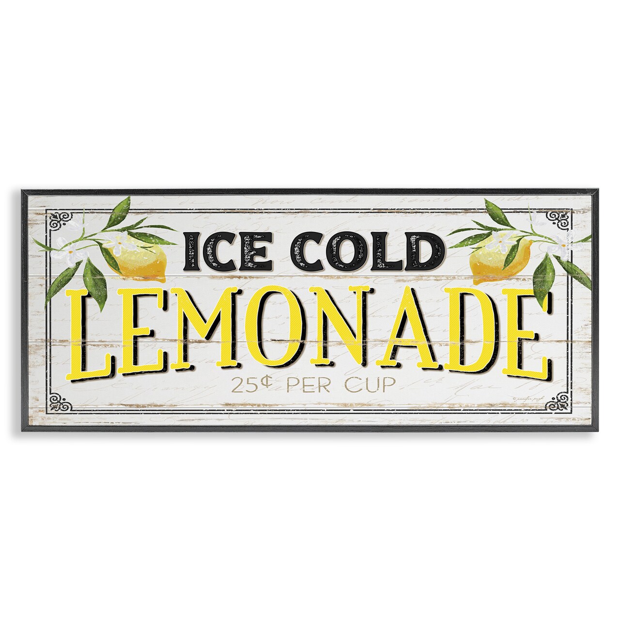 Stupell Industries Vintage Lemonade Stand Sign Framed Giclee Art